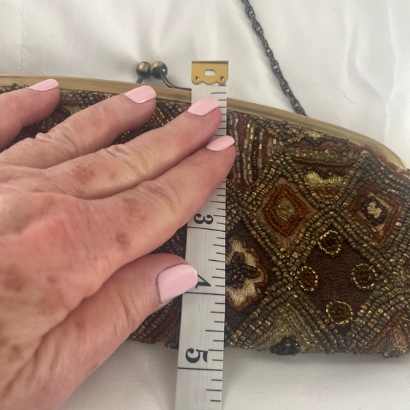 Santi beaded clutch Clutch - Brown and Gold - Picture 10 of 11